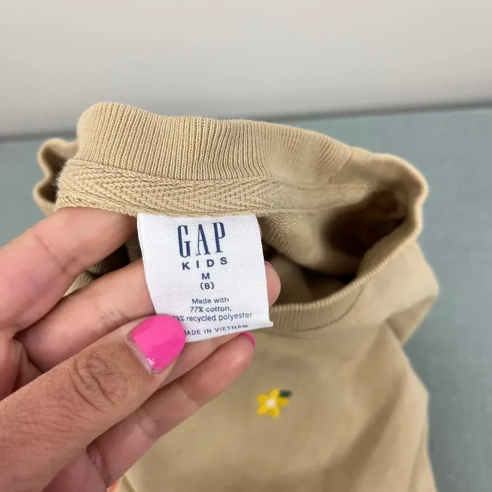 Gap Kids Graphic Sweatshirt Ditsy Multi Floral M 8